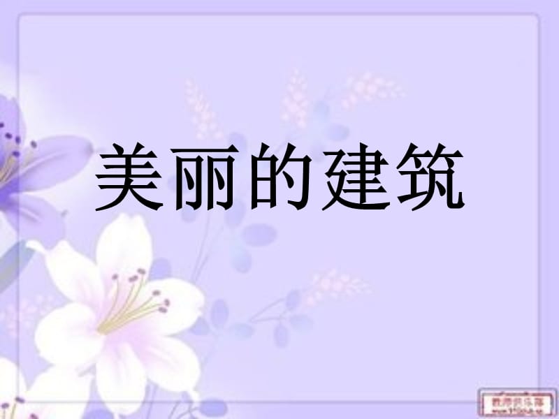 《美麗的建筑》PPT課件.ppt_第1頁