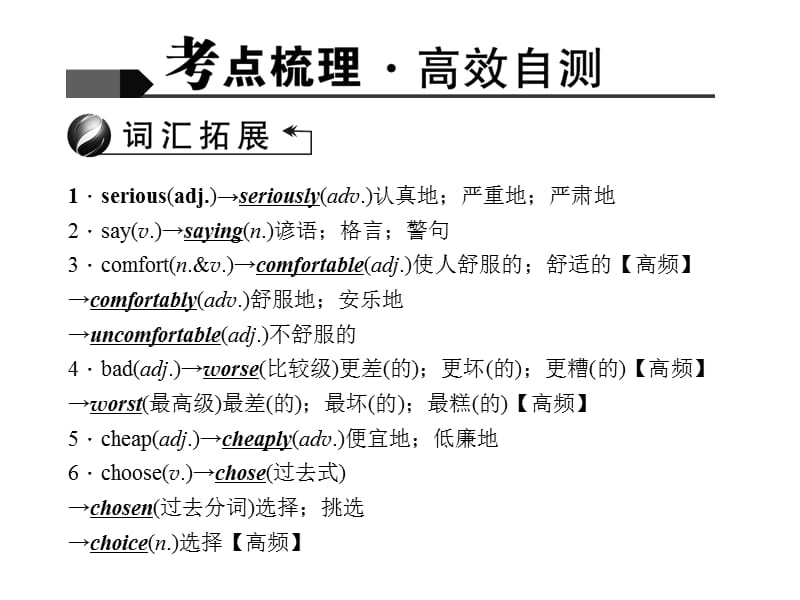 2016聚焦中考英语(人教版)考点聚焦课件第7讲八年级(上)U.ppt_第2页