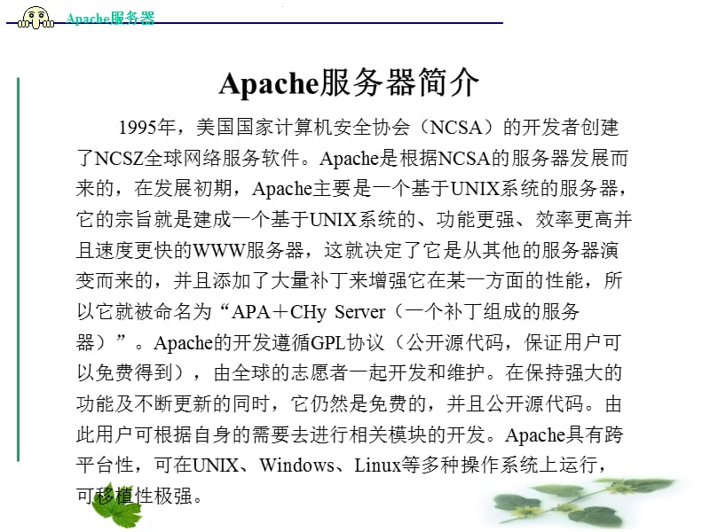 Apache服务器的安装及配置.ppt_第2页