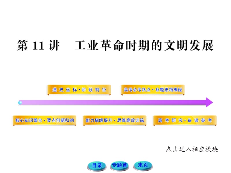 2012届高考二轮复习课件第11讲工场手工业时期的文明发展.ppt_第1页