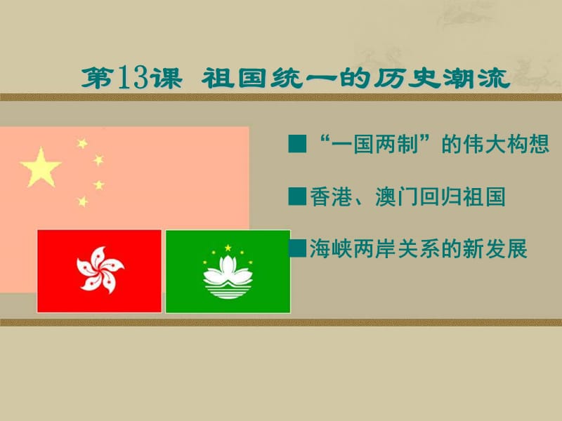 2013高一历史岳麓版必修一课件祖国统一的历史潮流.ppt_第3页