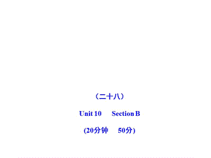 2011版初中英語新課標(biāo)金榜學(xué)案配套課件：能力提升練(二十八)(人教版九上).ppt