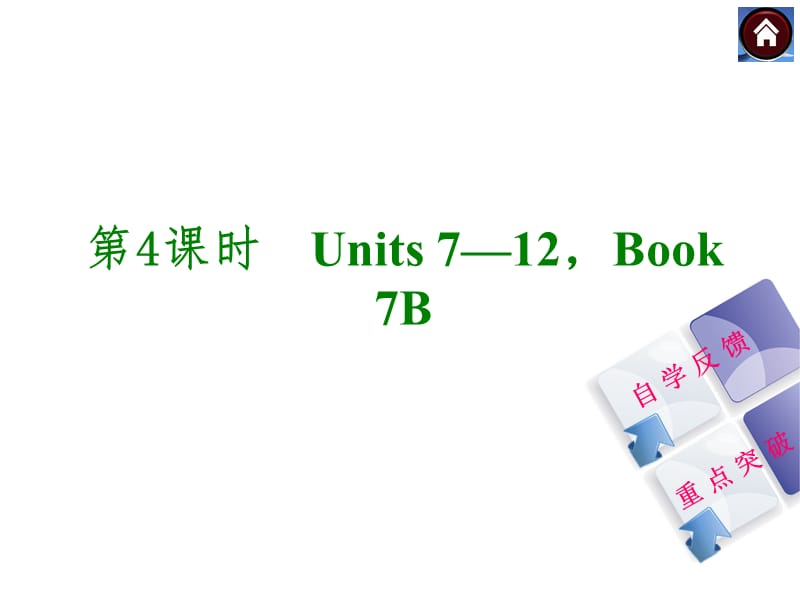 2014人教版英語復(fù)習方案《教材考點梳理》第4課時Units7-12,Book7B.ppt_第1頁