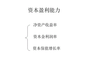 資本盈利能力分析.ppt