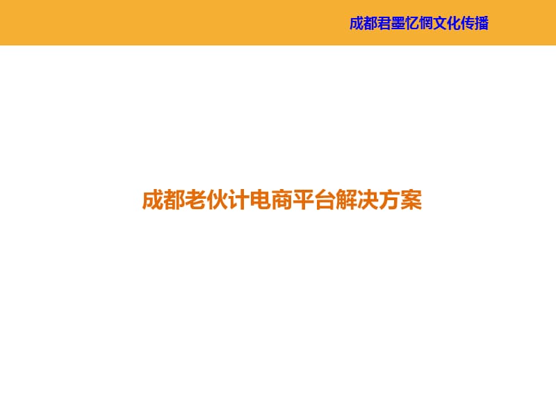 老伙记电商平台解决方案.ppt_第1页