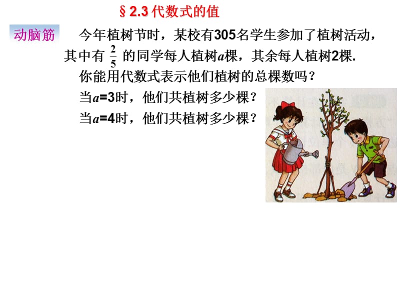 湘教版七年级数学：代数式的值.ppt_第1页