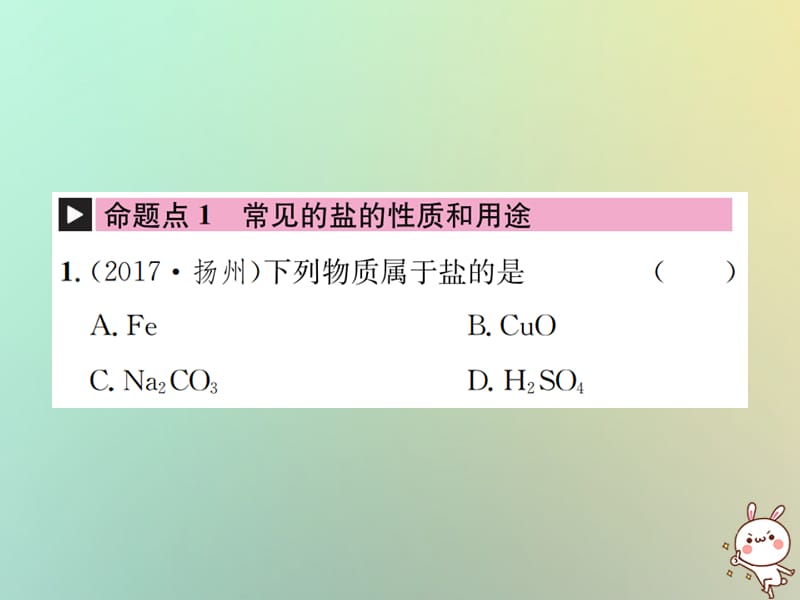 中考化学复习主题一身边的化学物质第讲盐化学肥料课件_第2页