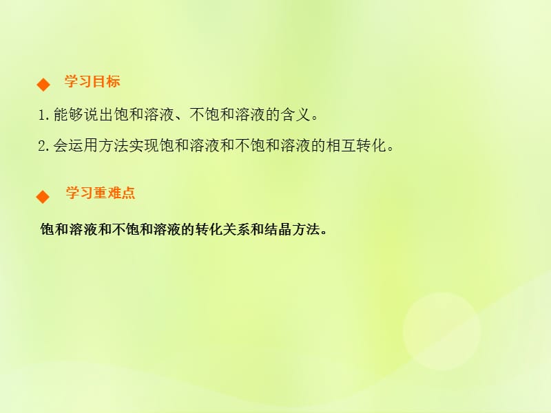 九年级化学下册第九单元溶液课题溶解度第课时高效课堂课件新版新人教版_第2页