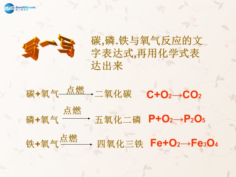 九年级化学上册 第五单元 课题 如何正确书写化学方程式课件 （新版）新人教版_第2页