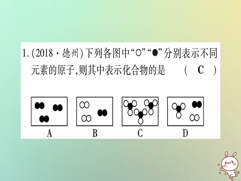 中考化学准点备考复习专项突破二微观模型图课件新人教版_第2页