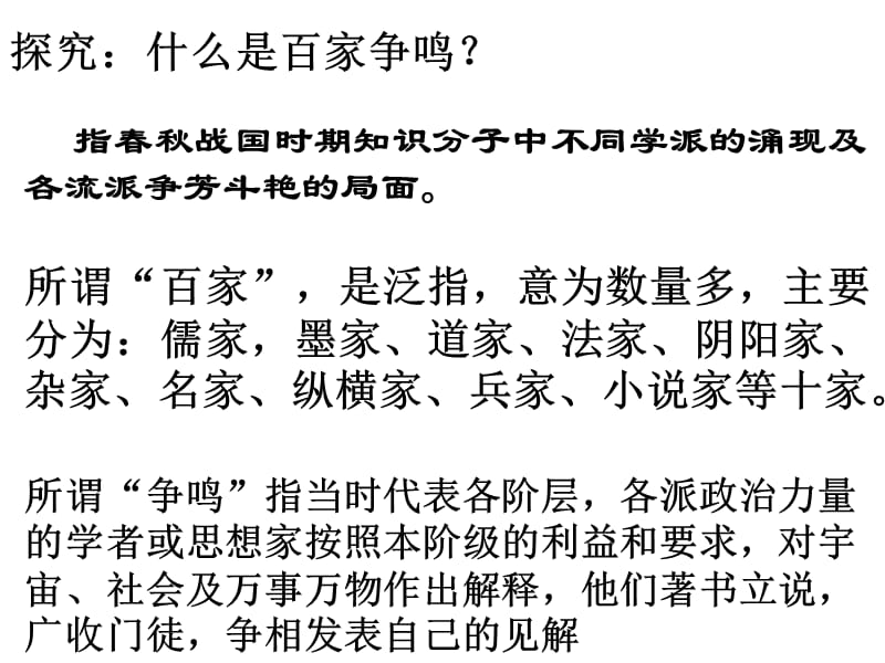 最新七年级上册历史百家争鸣课件ppt下载(1)_第3页