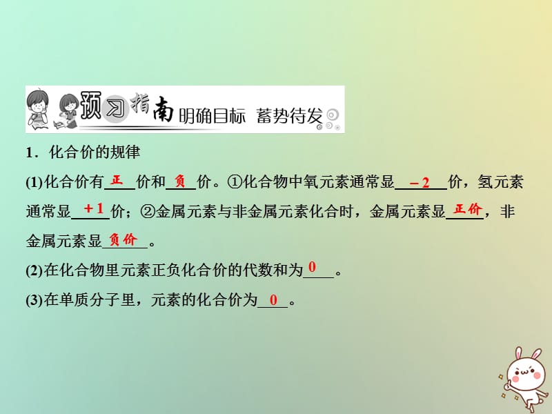 上册第单元自然界的水课题化学式与化合价第课时化合价作业课件新版新人教版_第2页