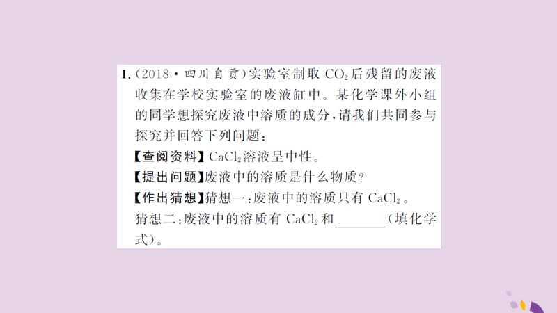 中考化学一轮复习专题训练七实验探究题习题课件_第2页