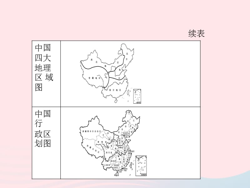 （陕西专版）2019年中考地理总复习第二部分综合专题强化专题一读图析图类型三轮廓图课件_第3页