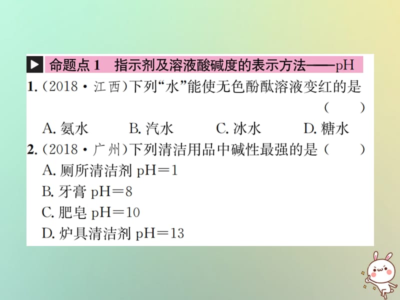 中考化学复习主题一身边的化学物质第讲酸和碱课件_第2页