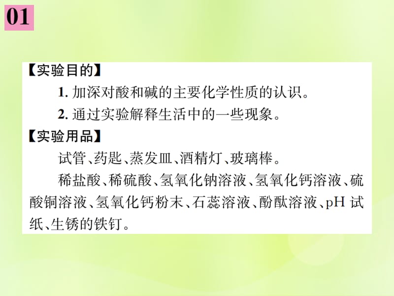 化学下册第十单元酸和碱实验活动酸碱的化学性质复习课件新版新人教版_第2页