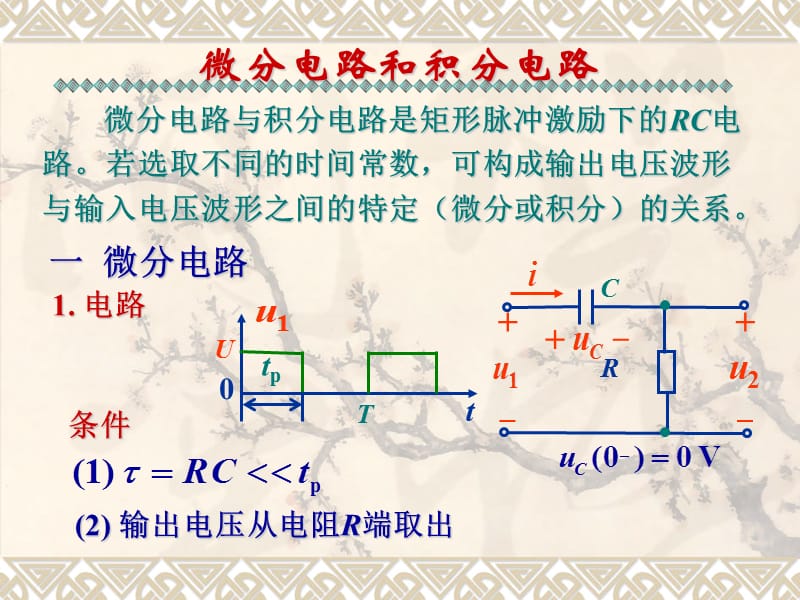 微分電路和積分電路.ppt_第1頁