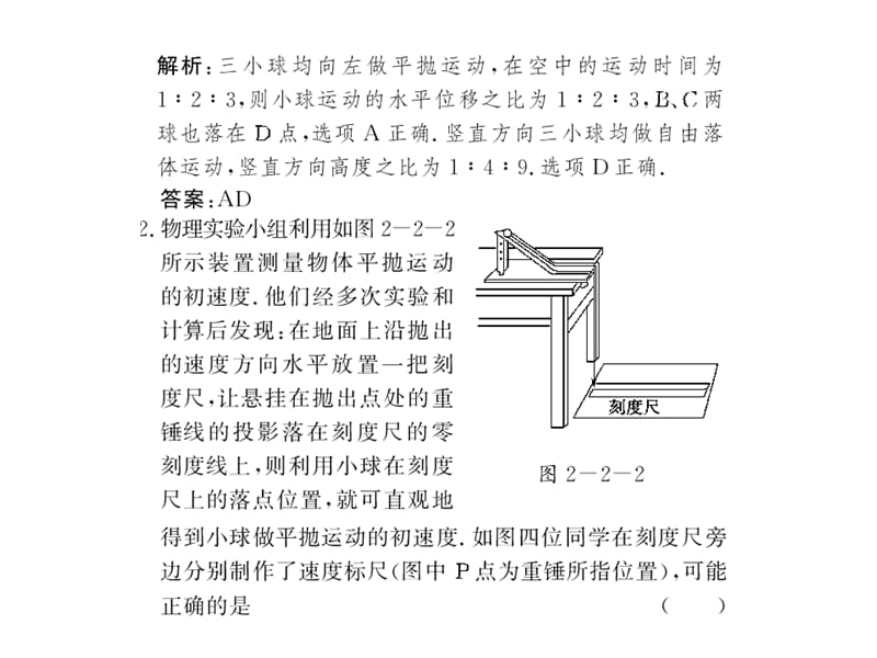 2010届高三物理运动的合成与分解平抛、类平抛运动.ppt_第3页