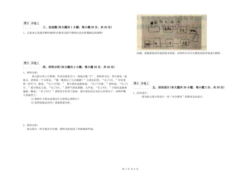 国家教师资格证考试《保教知识与能力（幼儿）》考前冲刺试卷A卷.doc_第2页