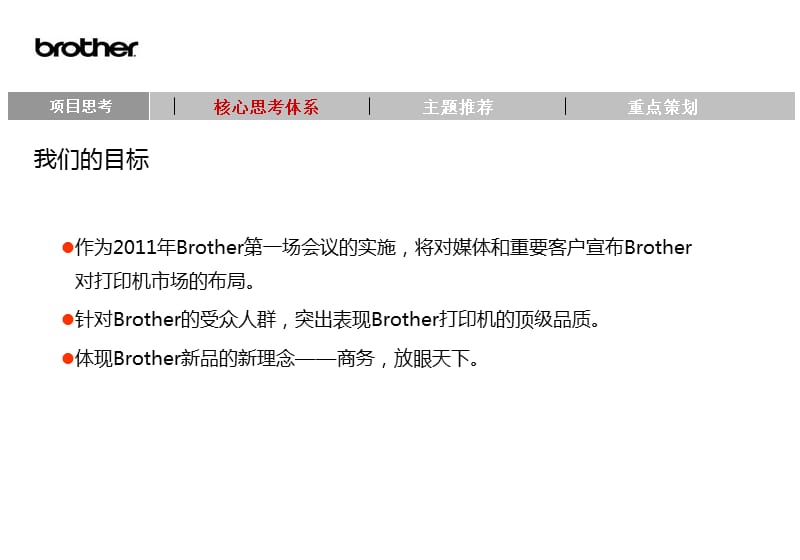 2011年“纵横驰骋天下唯我”Brother打印机新品发布会策划方案.ppt_第2页