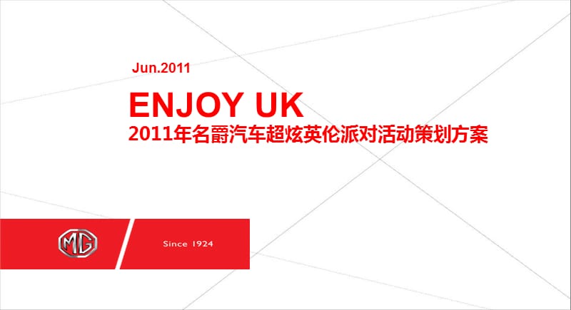 2011年名爵汽车超炫英伦派对活动策划方案.ppt_第1页