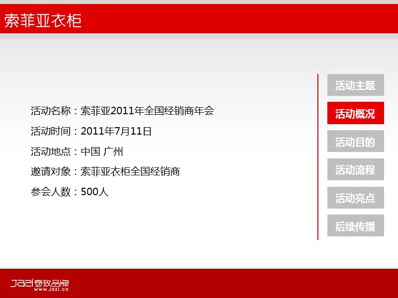 2011索莫亚衣柜十年盛典暨全国经销商年会活动策划案.ppt_第3页