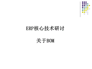 《ERP核心技術(shù)研討》PPT課件.ppt