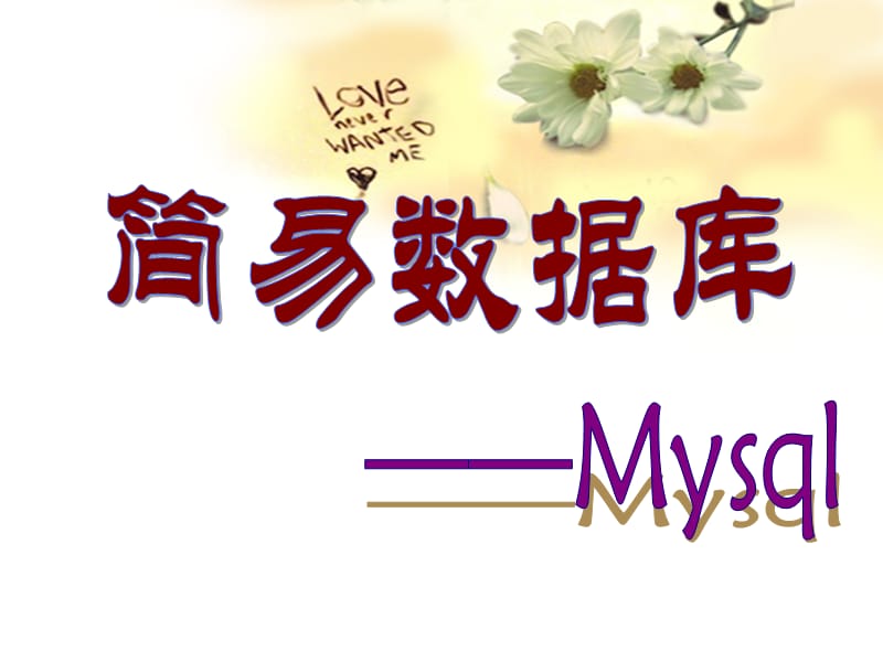 《mysqll教程》PPT课件.ppt_第1页