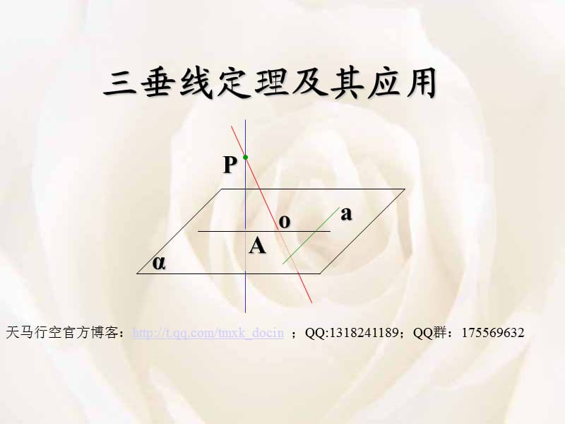 三垂线定理及其应用ppt课件.ppt_第1页