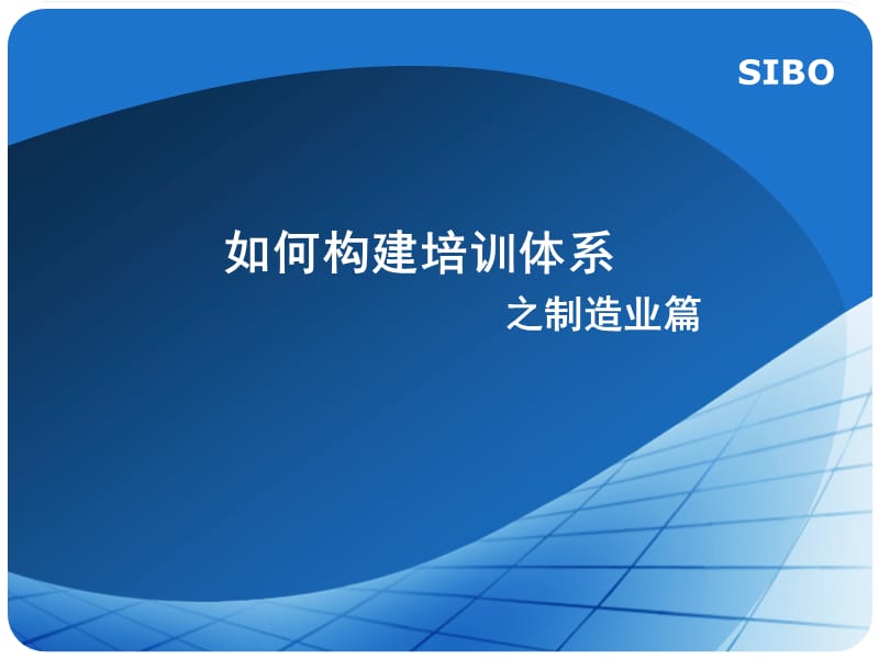 制造型企业OPS培训体系模型如何构建培训体系.ppt_第1页