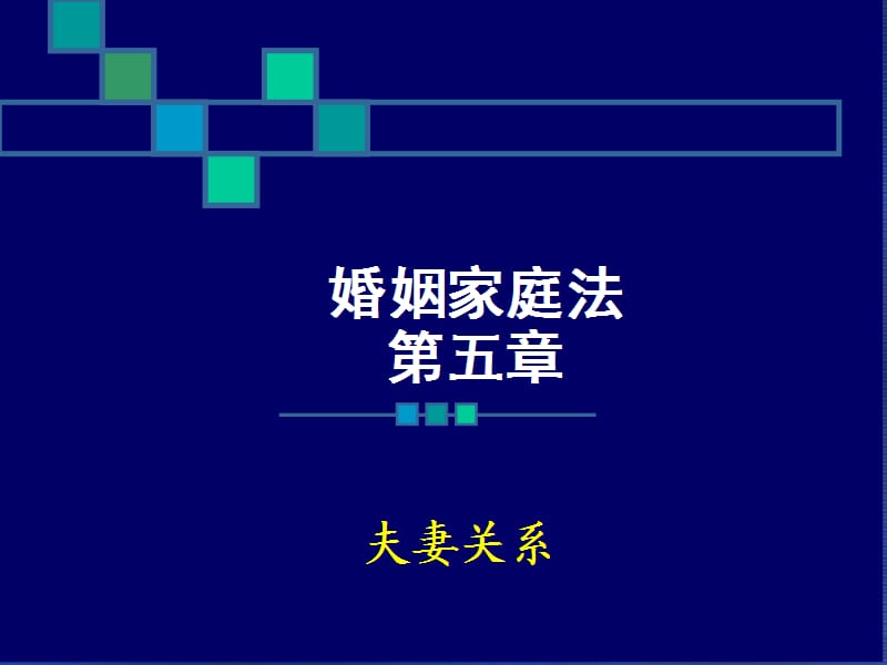 婚姻法-第五章夫妻关系.ppt_第1页