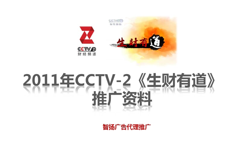 智扬-CCTV2生财有道栏目推广资料.ppt_第1页