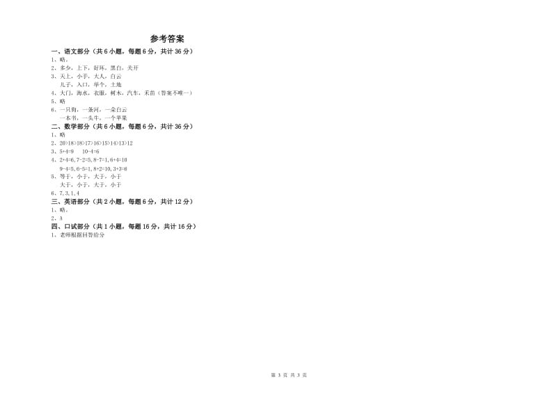 2019年重点幼儿园中班强化训练试题C卷 附解析.doc_第3页