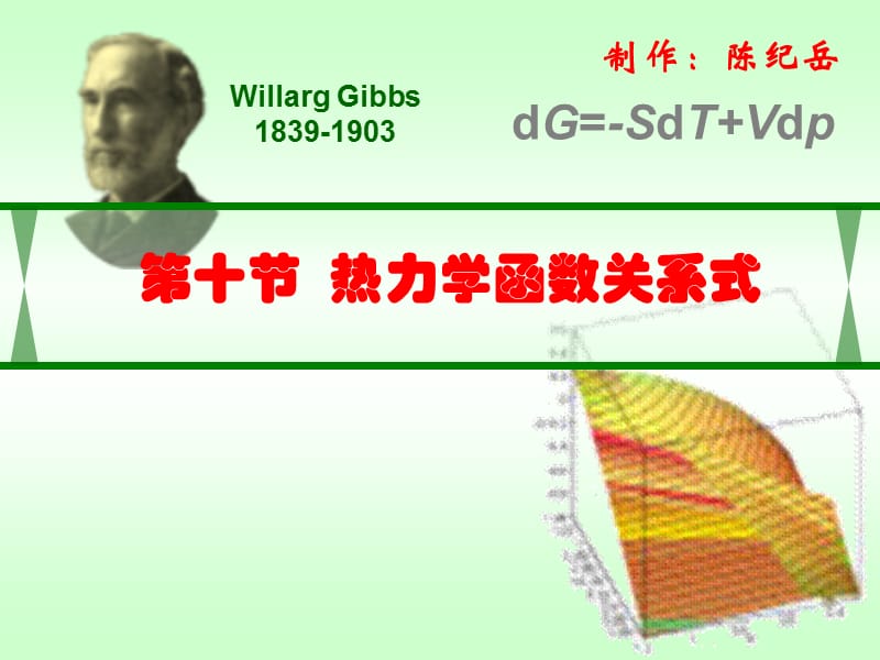 熱力學(xué)第二定律2.10熱力學(xué)關(guān)系式.ppt_第1頁