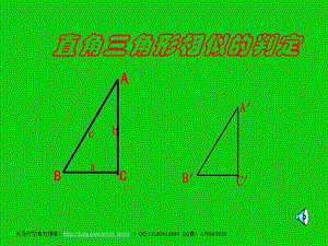 直角三角形相似的判定(一)ppt課件.ppt