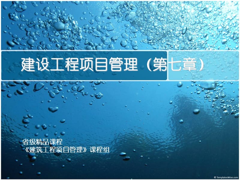 建筑工程施工組織《建筑工程項(xiàng)目管理》.ppt_第1頁