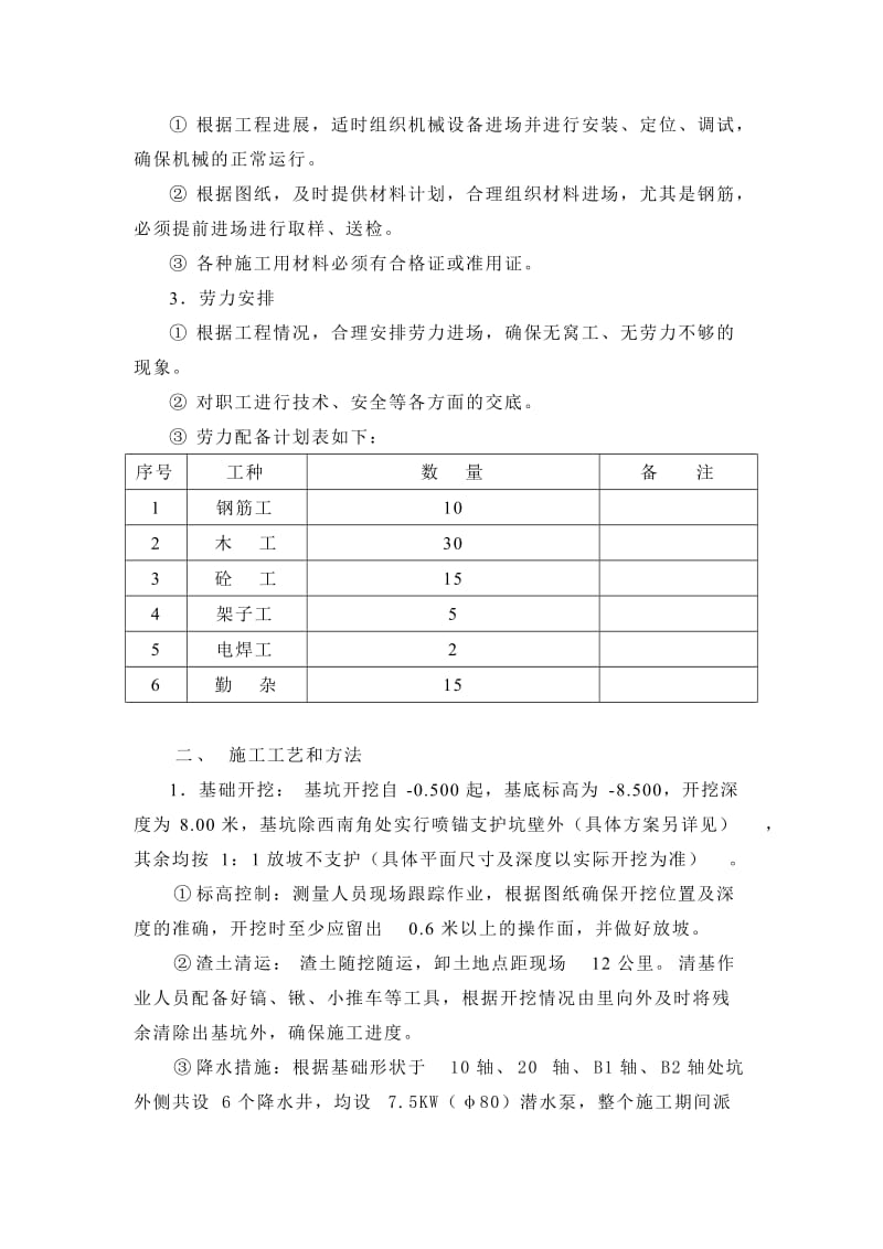 金富大厦地下室施工方案（新）_第2页