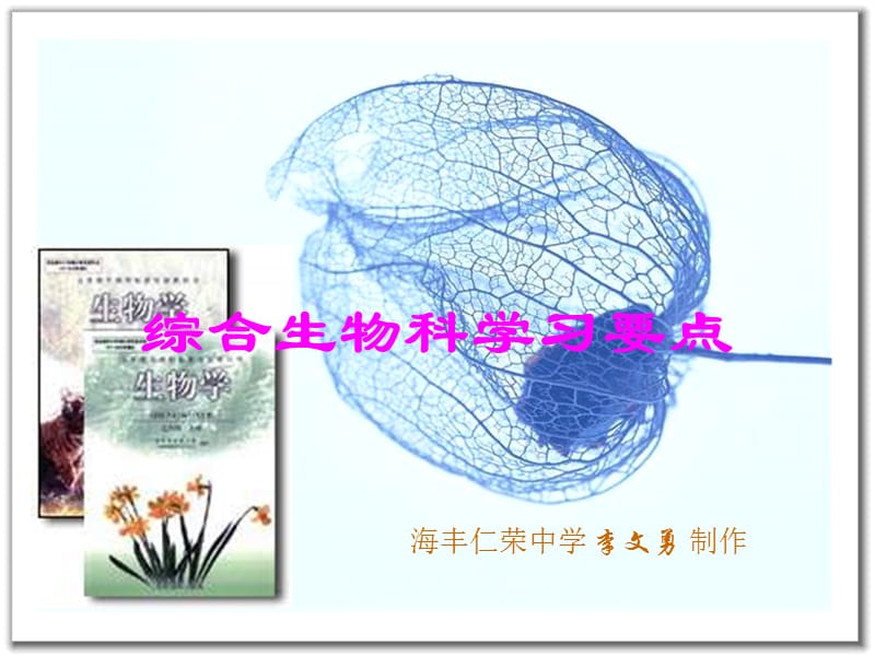 生物综合科学习要点.ppt_第1页