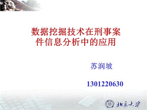 畢業(yè)論文數(shù)據(jù)挖掘技術(shù)在刑事案件信息分析中的應(yīng)用.ppt