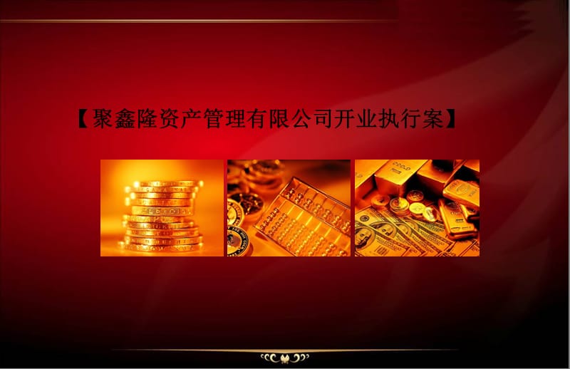 聚兴隆资产管理有限公司开业执行案.ppt_第1页