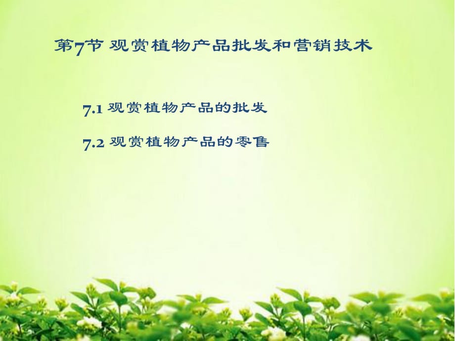 觀賞植物產(chǎn)品批發(fā)和營(yíng)銷技術(shù).ppt_第1頁(yè)