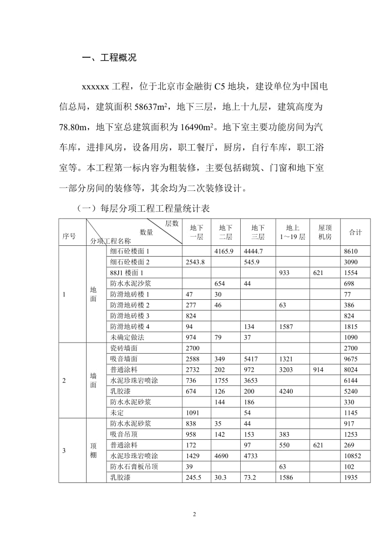 电信大楼装修施工组织设计_第3页