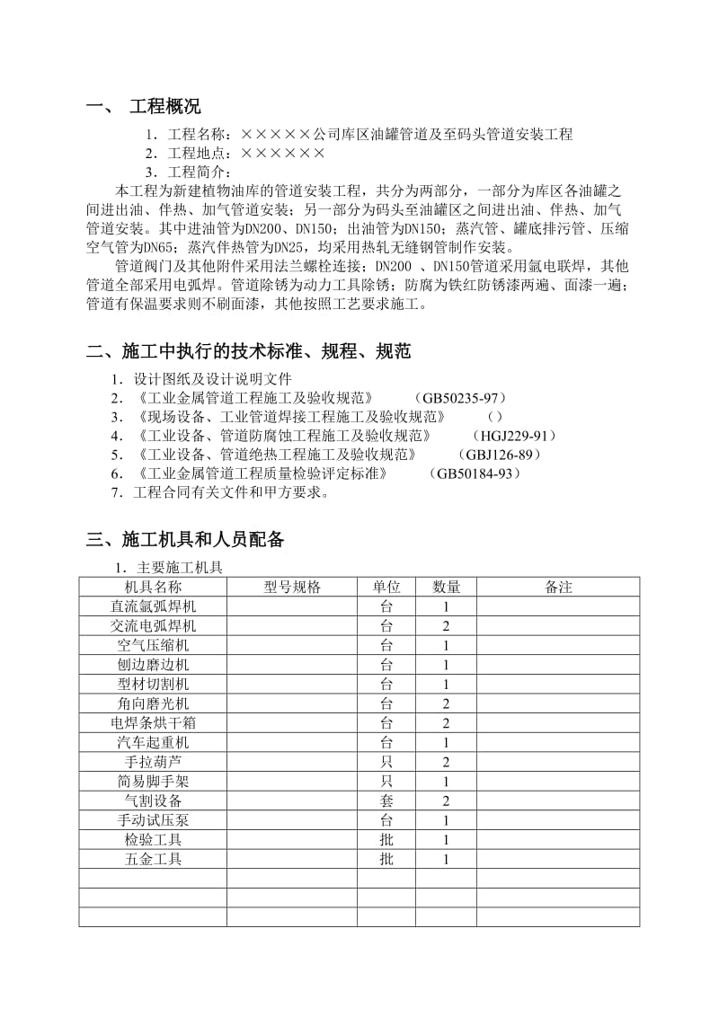 工业管道安装施工组织设计方案_第3页