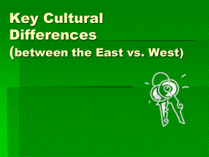 英文原版Lesson6-DifferencesEastandWest.ppt