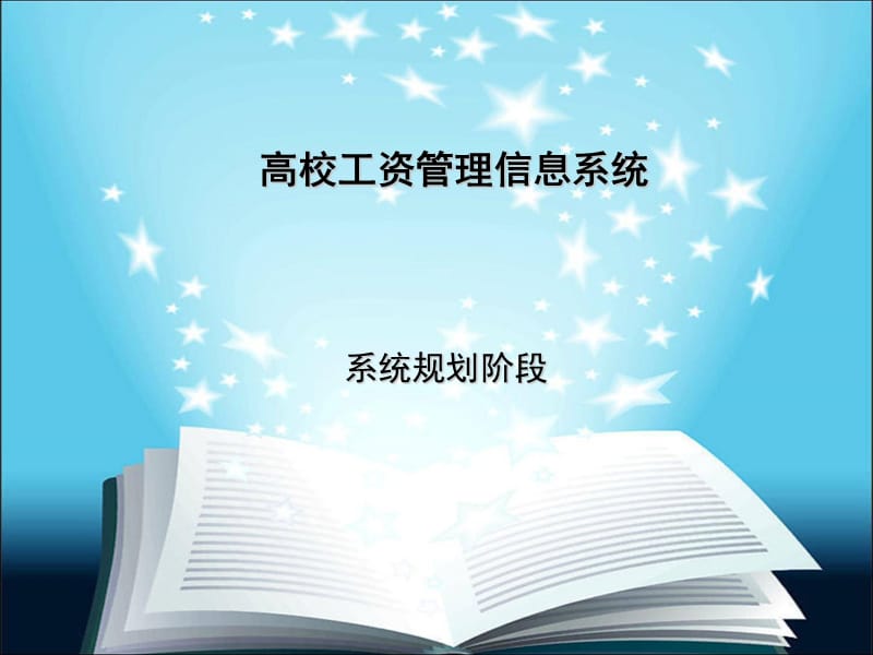 高校工资管理信息系统规划.ppt_第1页