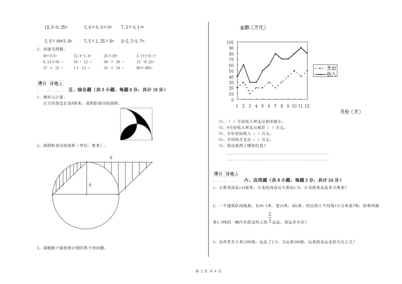 2019年实验小学小升初数学综合练习试题D卷 湘教版（附解析）.doc_第2页