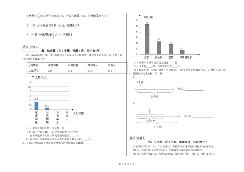 2019年实验小学小升初数学强化训练试卷C卷 人教版（含答案）.doc_第2页