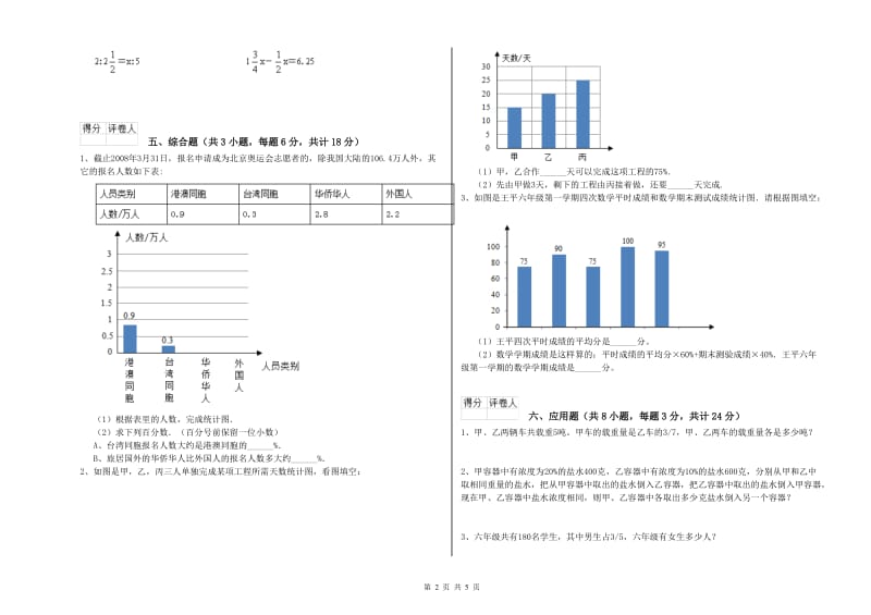 2019年实验小学小升初数学强化训练试卷D卷 人教版（含答案）.doc_第2页