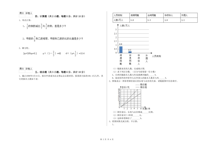 2019年实验小学小升初数学能力提升试卷B卷 浙教版（附答案）.doc_第2页