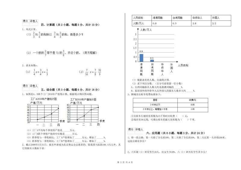 2019年实验小学小升初数学考前练习试卷A卷 浙教版（含答案）.doc_第2页